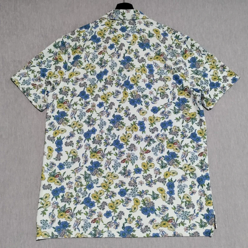 Nike Tour Dri-FIT Player Floral Golf Polo Shirt Mens LARGE Colorful DH0940‎ 394